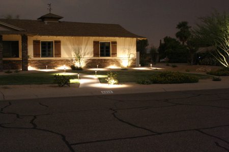 LED Low Voltage Landscape Lighting available at Southwest Lawn Sprinkling Specialists in Phoenix, Arizona