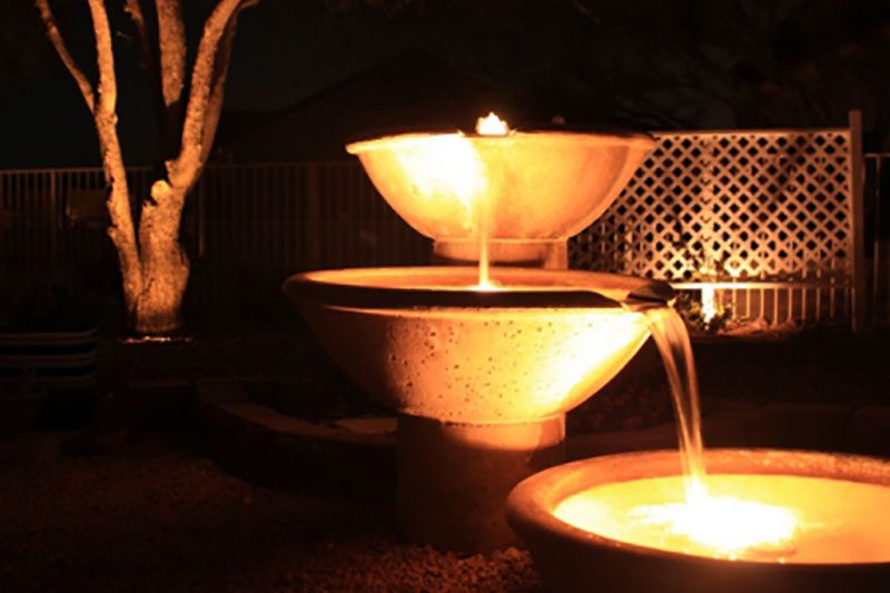Outdoor LED Lighting at Southwest Lawn Sprinkling Specialists in Phoenix, Arizona